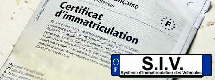 système d'immatriculation des véhicules