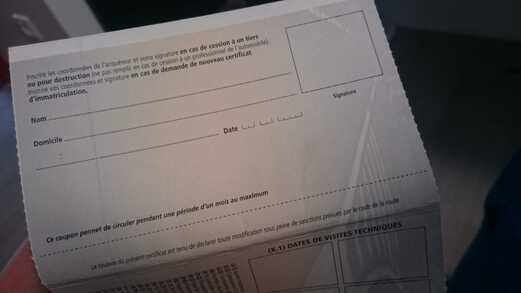 2 cartes grises à faire, peut-on acheter le véhicule ?​